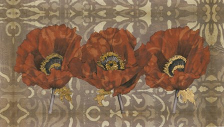 Poppy Panel I by Jennifer Goldberger art print