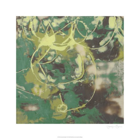 Entwined Emerald I by Jennifer Goldberger art print