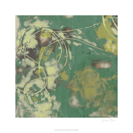 Entwined Emerald II by Jennifer Goldberger art print