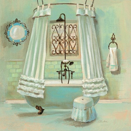 Glass Tile Bath II by Silvia Vassileva art print