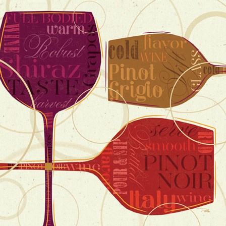 Colorful Wine II by Pela Studio art print