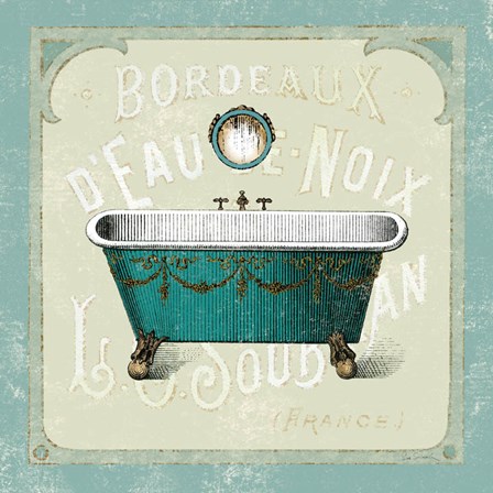 Parisian Bath IV by Sue Schlabach art print