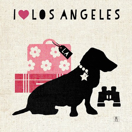 LA Pooch by Studio Mousseau art print