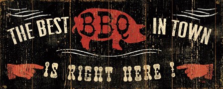 The Best BBQ in Town by Pela Studio art print