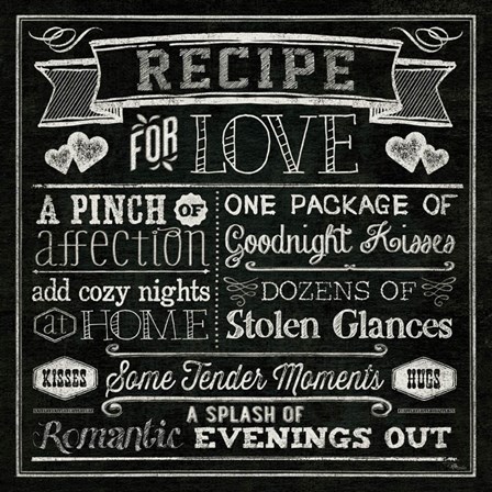 Thoughtful Recipes III by Pela Studio art print