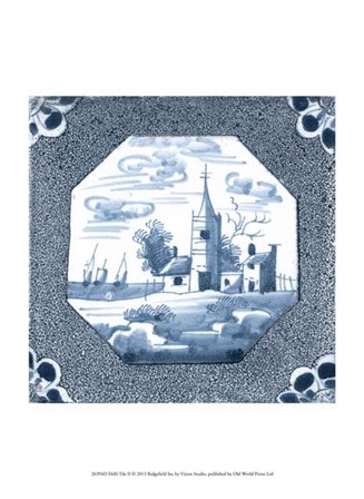 Delft Tile II by Vision Studio art print