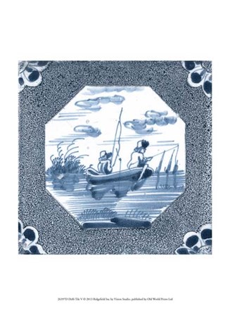 Delft Tile V by Vision Studio art print