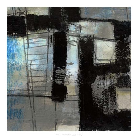 Black on Blue I by Jennifer Goldberger art print