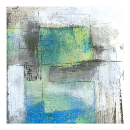 White on Blue II by Jennifer Goldberger art print