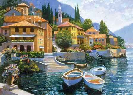 Lake Como Landing by Howard Behrens art print