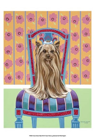 Crown Princess Yorkie by Carolee Vitaletti art print