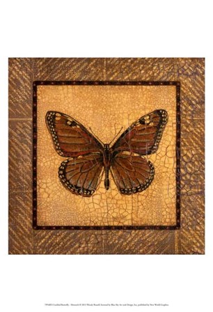 Crackled Butterfly - Monarch by Wendy Russell art print