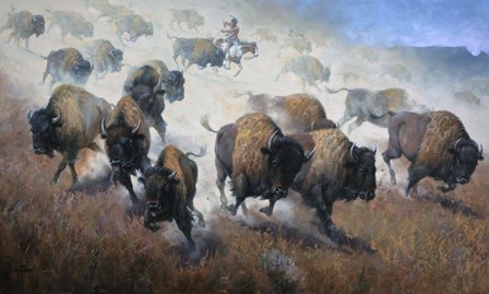 Thunder in the Dust by Jack Sorenson art print