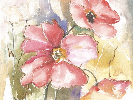 Soft Poppies I by Leticia Herrera art print