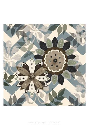 Chambray Rosettes &amp; Finials II by Jade Reynolds art print