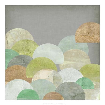 Scalloped Landscape I by Jennifer Goldberger art print