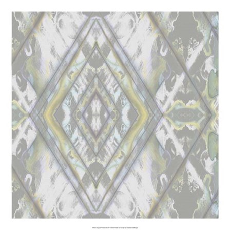 Argyle Watercolor IV by Jennifer Goldberger art print