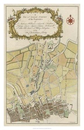 Parishes of London by Brandon Cole art print