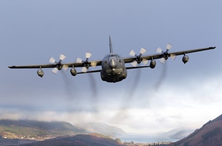 MC-130P Combat Shadow Over Scotland by Gert Kromhout/Stocktrek Images art print