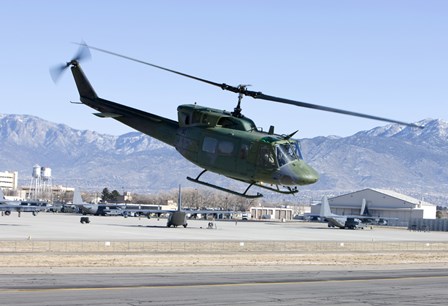 UH-1N Twin Huey near Kirtland Air Force Base, New Mexico by HIGH-G Productions/Stocktrek Images art print