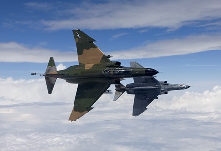 Two QF-4E&#39;s Fly over the Gulf of Mexico by HIGH-G Productions/Stocktrek Images art print