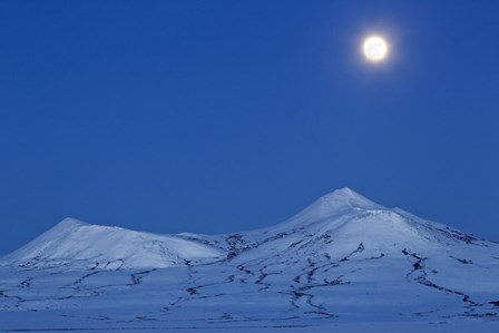 Full moon over Ogilvie Mountains by Joseph Bradley/Stocktrek Images art print