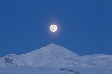 Full Moon over Ogilvie Mountains, Canada by Joseph Bradley/Stocktrek Images art print