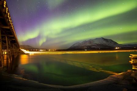 Aurora Borealis over Nares Lake by Joseph Bradley/Stocktrek Images art print