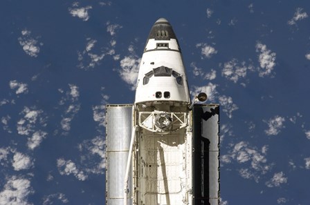 An Overhead view of the Exterior of Space Shuttle Endeavour by Stocktrek Images art print