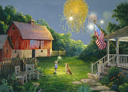 Fourth of July by David Rottinghaus art print