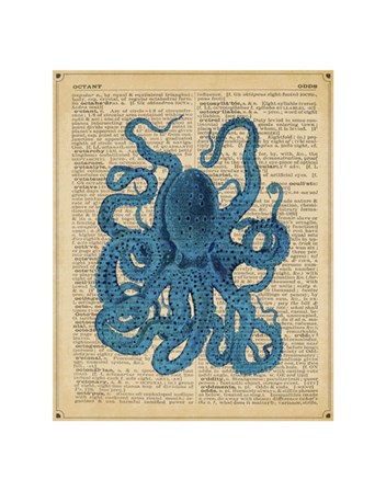 Vintage Octopus by Sparx Studio art print