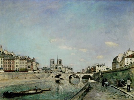 Paris, 1864 by Johan Barthold Jongkind art print