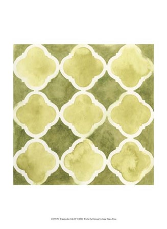 Watercolor Tile IV by June Erica Vess art print