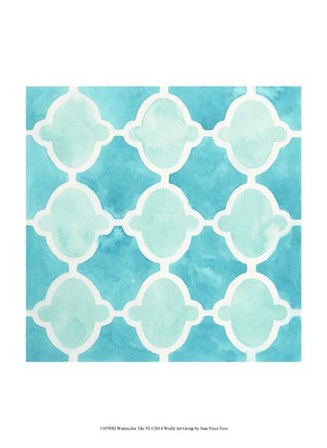 Watercolor Tile VI by June Erica Vess art print