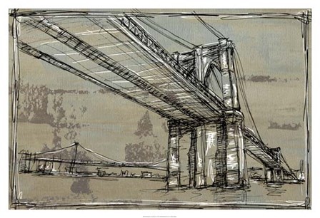 Kinetic City Sketch I by Ethan Harper art print