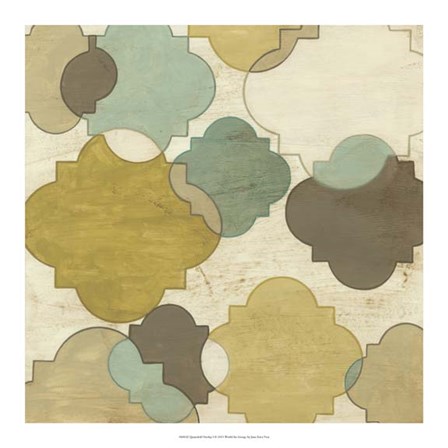 Quatrefoil Overlay I by June Erica Vess art print