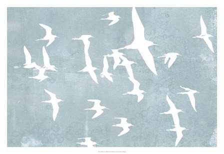 Silhouettes in Flight II by Jennifer Goldberger art print