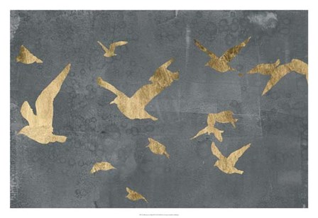 Silhouettes in Flight III by Jennifer Goldberger art print