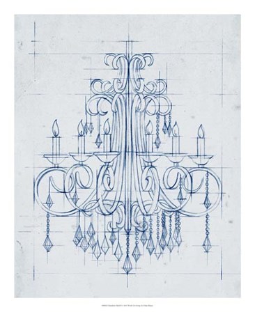 Chandelier Draft II by Ethan Harper art print