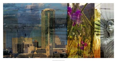 Fort Worth Collage II by Sisa Jasper art print