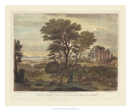 Italian View I by Claude Lorrain art print