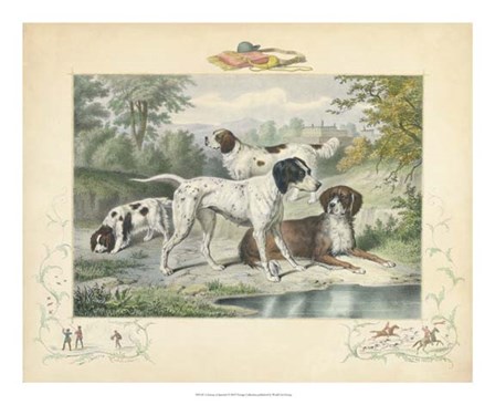 A Group of Spaniels art print