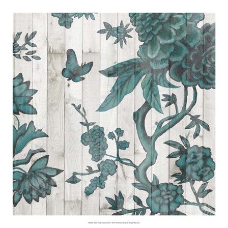 Terra Verde Chinoiserie I by Naomi McCavitt art print