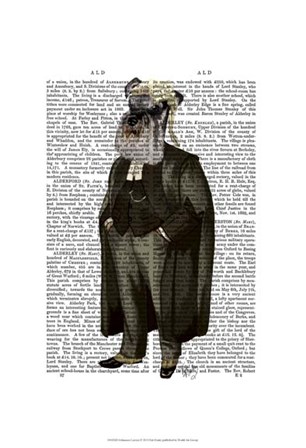 Schnauzer Lawyer by Fab Funky art print