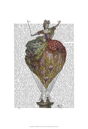 Hot Air Balloon Woman 3 by Fab Funky art print