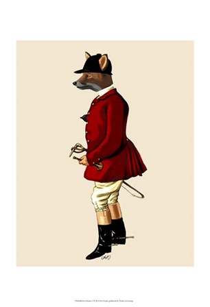 Fox Hunter 1 by Fab Funky art print