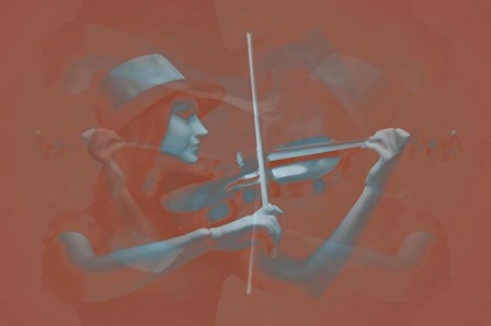 Violinist Brown by Naxart art print