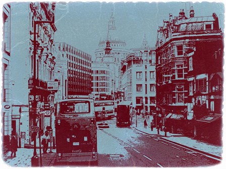 London Fleet Street by Naxart art print