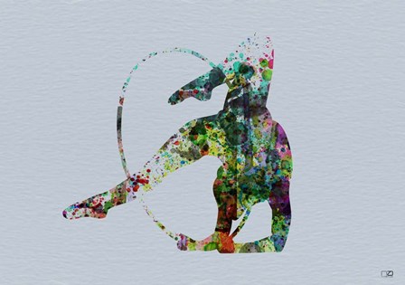 Dancer Watercolor 3 by Naxart art print