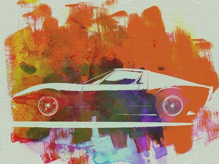 Lamborghini Miura Side 2 by Naxart art print